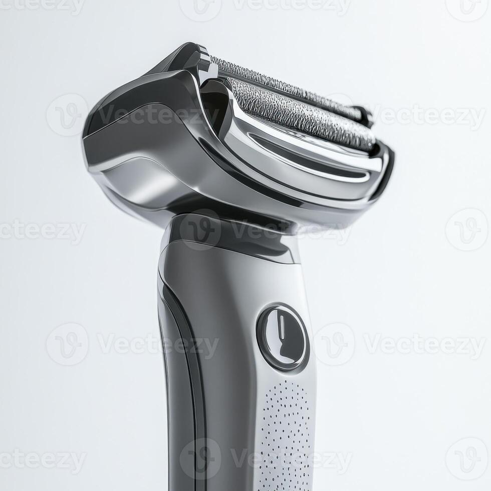 Electric razor with ergonomic design showcases advanced grooming technology for smooth results photo