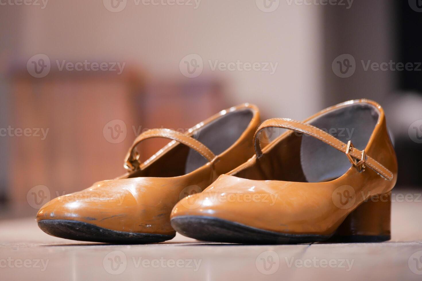 Sophisticated and Elegant Tan Mary Jane Heels Perfect for Formal Occasions photo