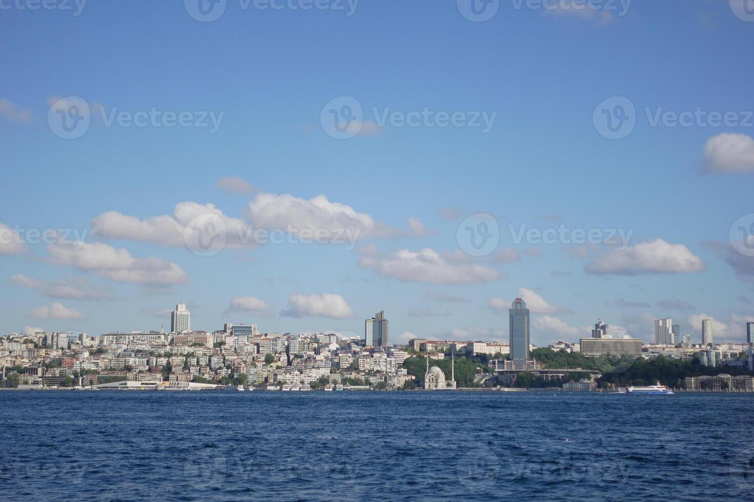 Enjoy the stunning scenic view of the Istanbul skyline over the Bosphorus photo