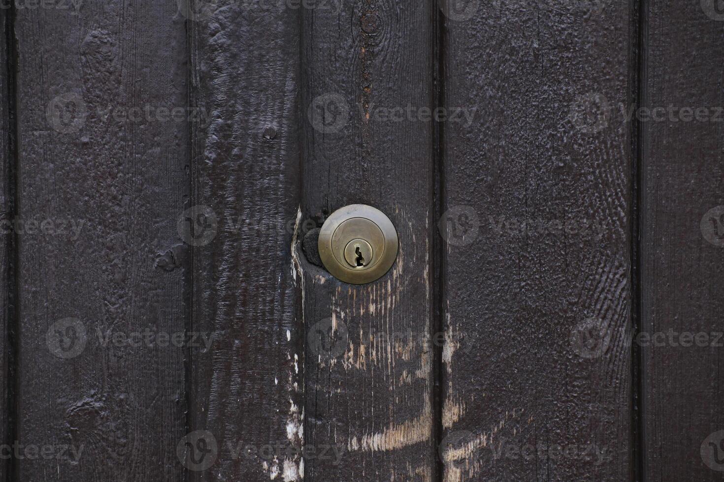 Doorlock at the outside of a gate. photo