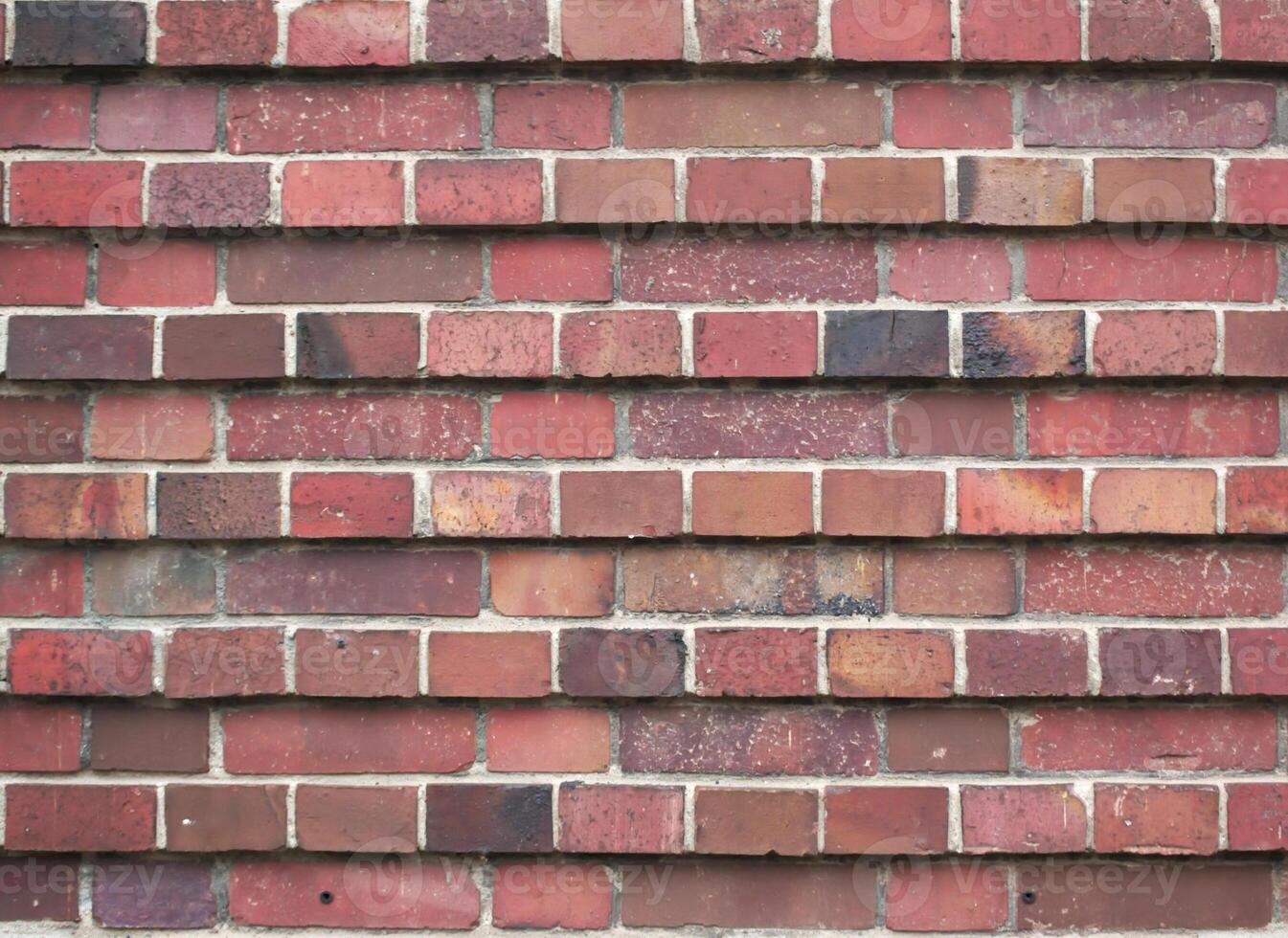 Red brick texture in layers with different prominence photo