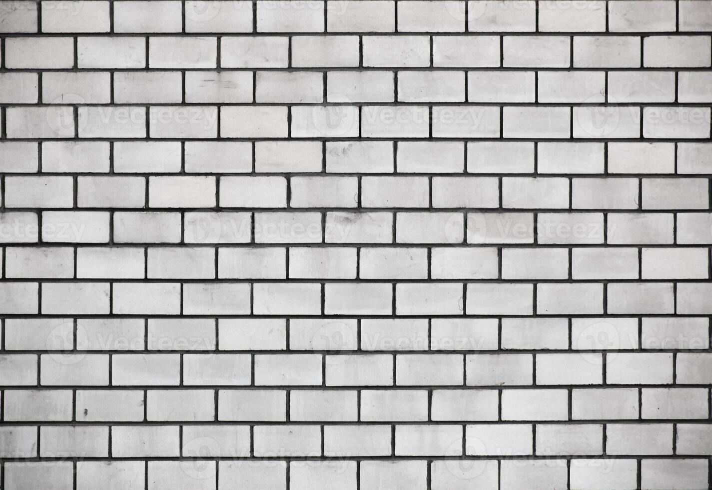 Wall made from white bricks usable as background or texture. photo