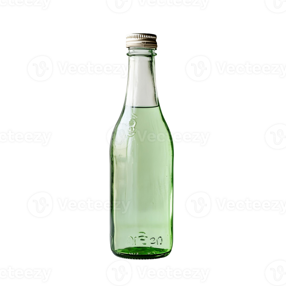 Iconic Bottle of Korean Soju Ready to Serve png