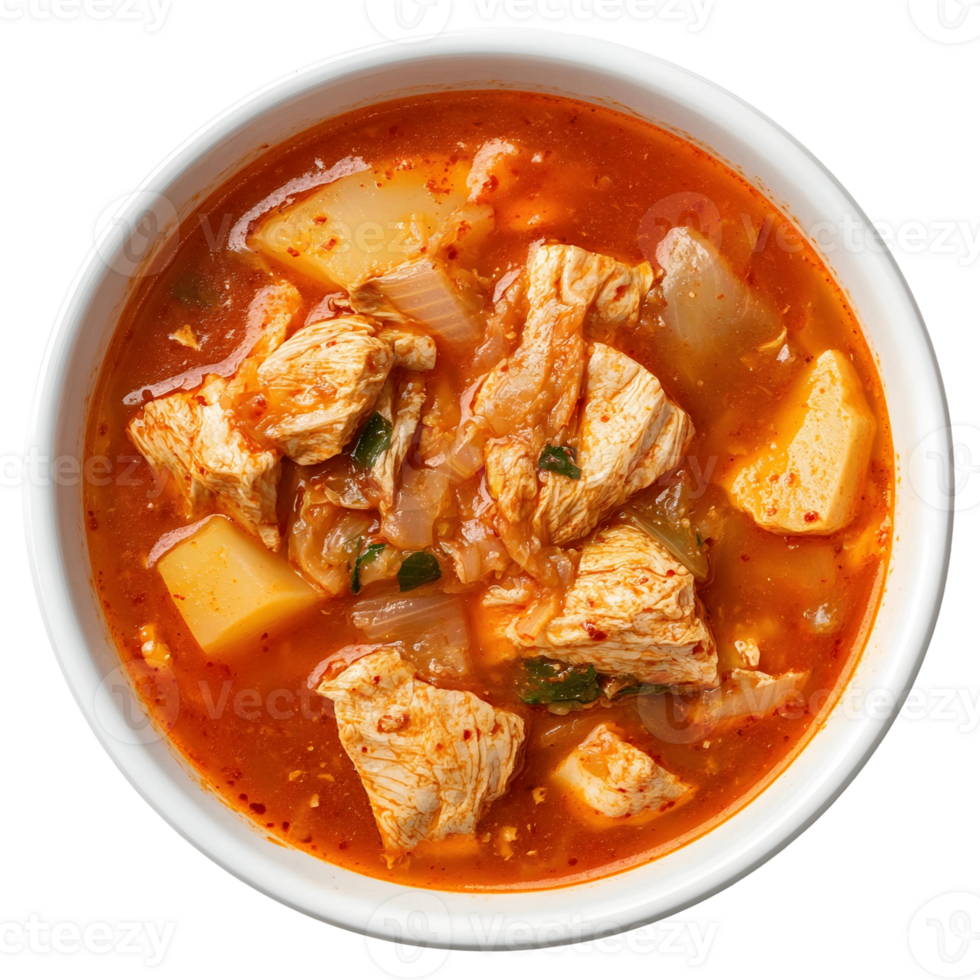 Kimchi Stew Kimchi Jjigae with Tofu and Pork png