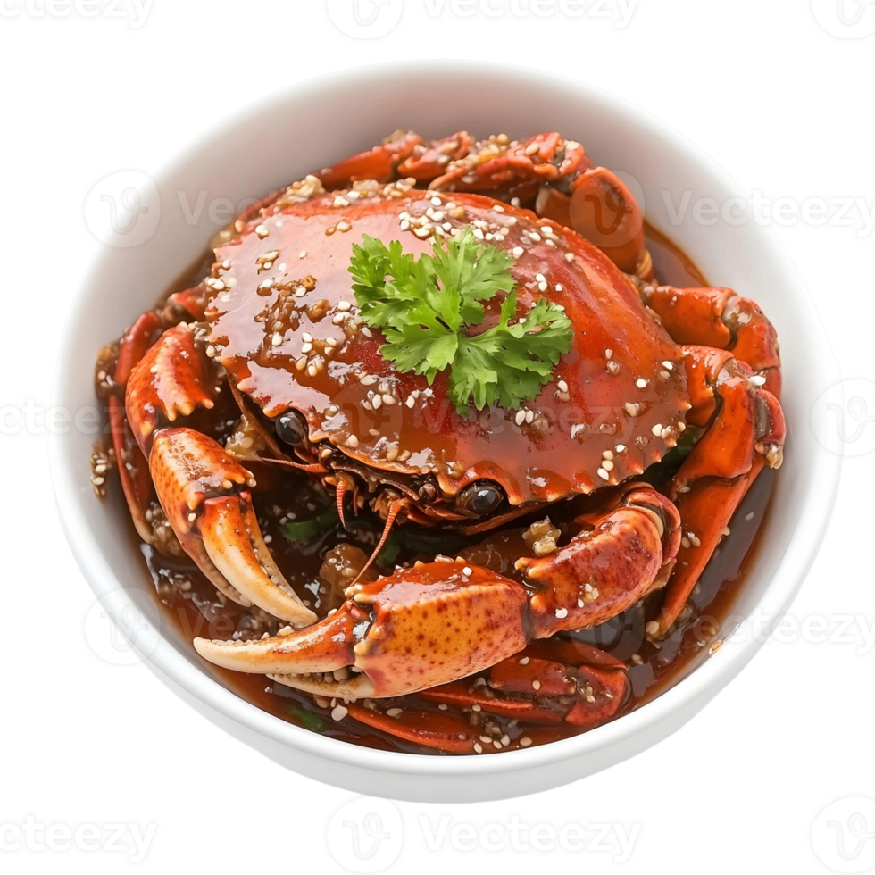 Soy Marinated Crab Ganjang Gejang with Intense Flavors png