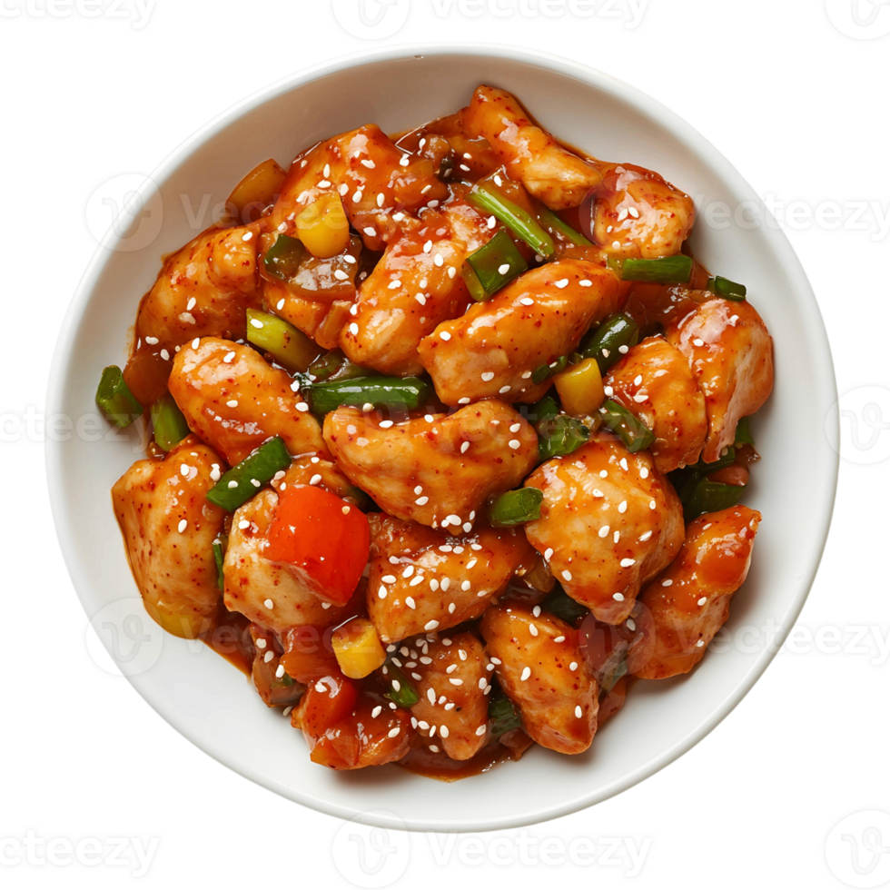 Spicy Stir-Fried Chicken Dakgalbi with Vegetables png