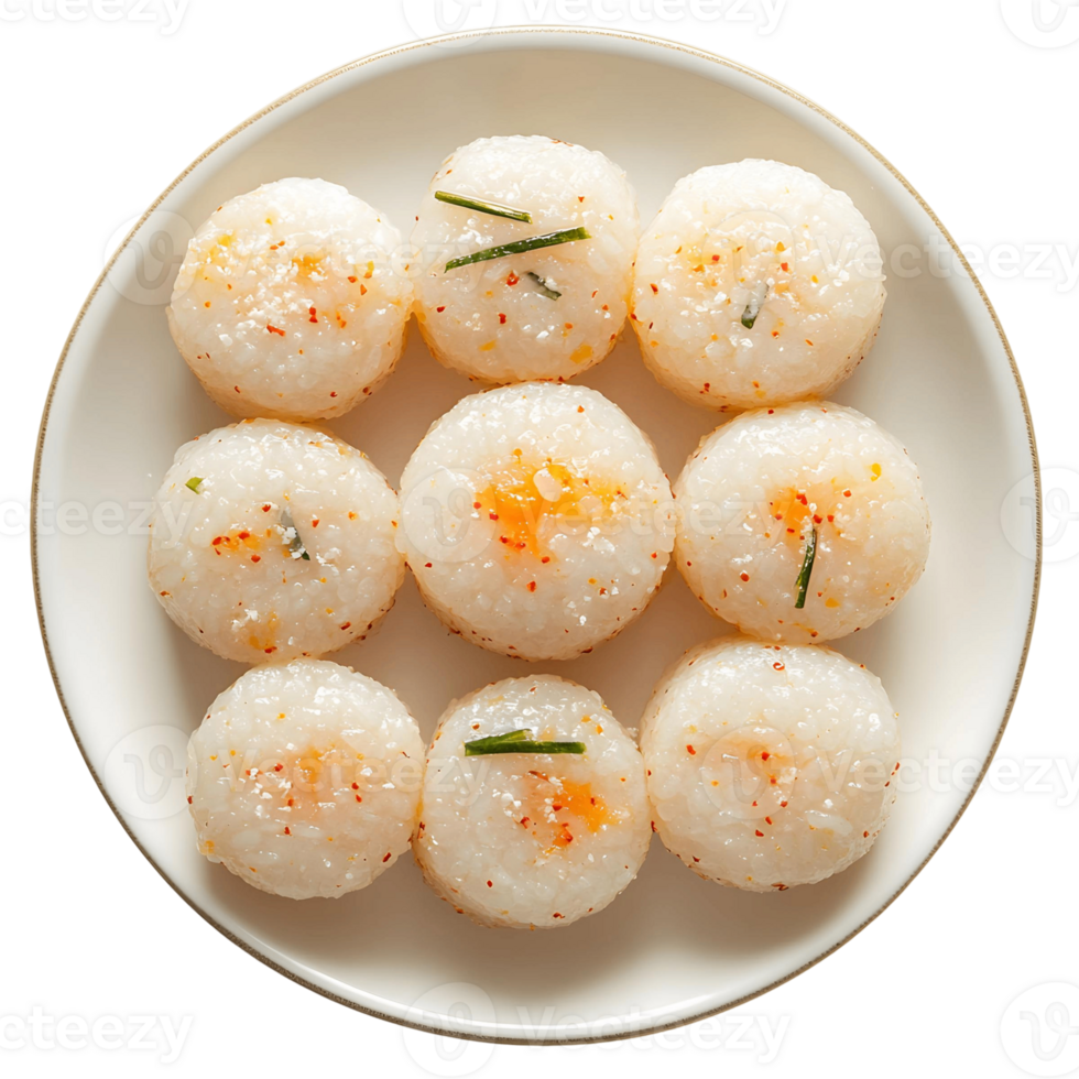 Korean Chapssaltteok Dessert in Vibrant Colors png