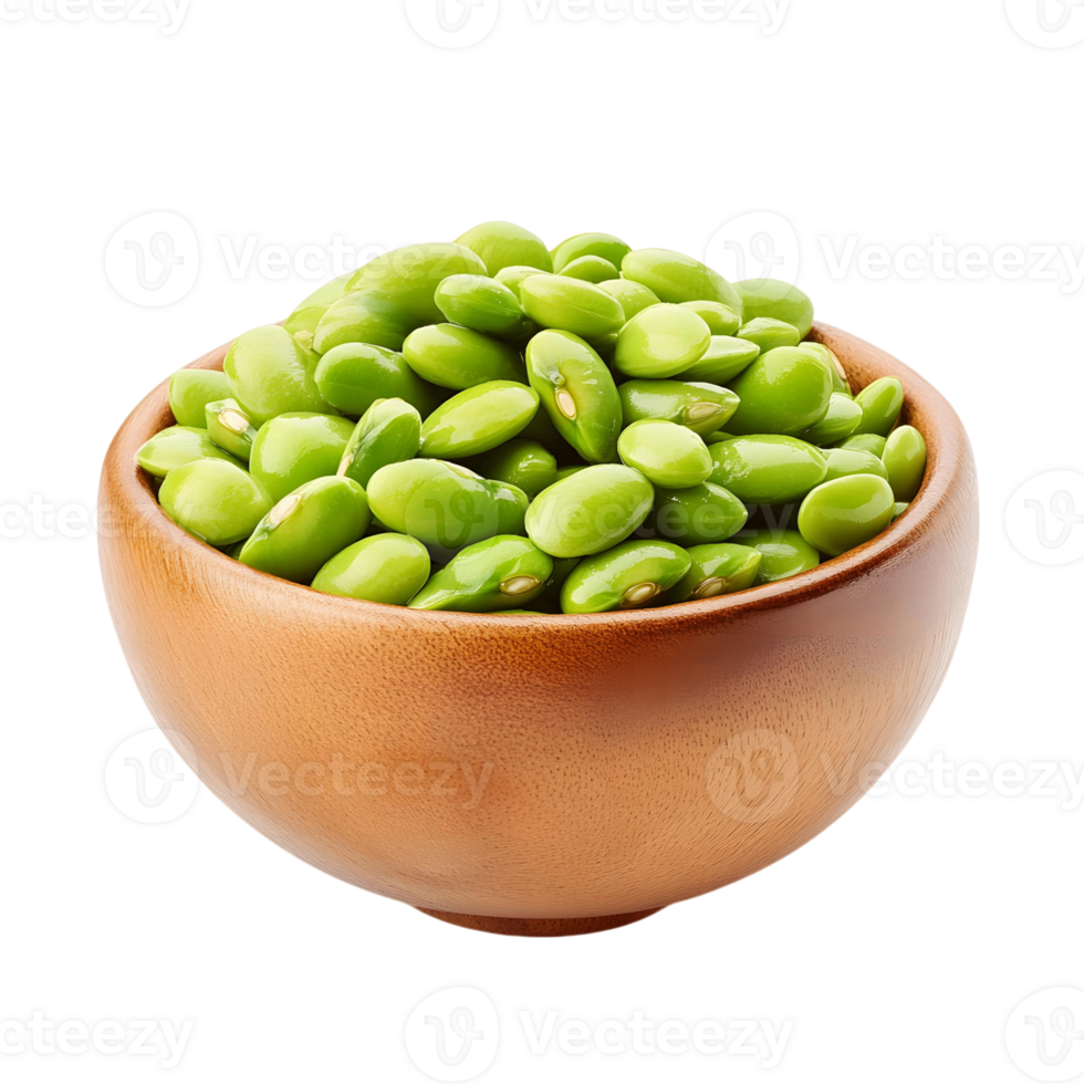 Fresh and Healthy Edamame Beans in a Bowl png