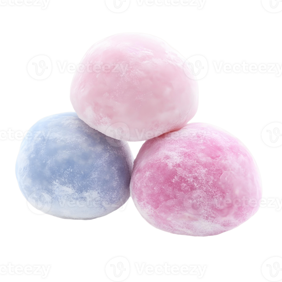 Japanese Mochi Desserts in Assorted Flavors png