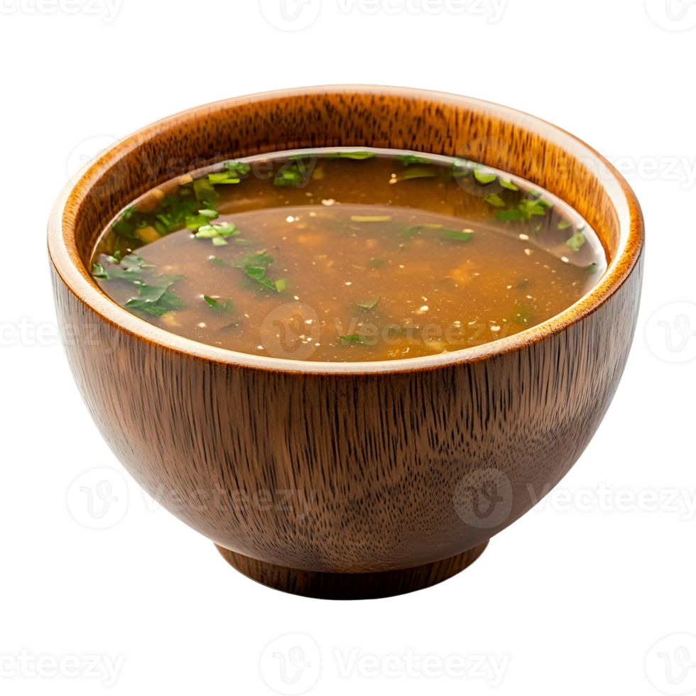 Warm Bowl of Miso Soup with Tofu png