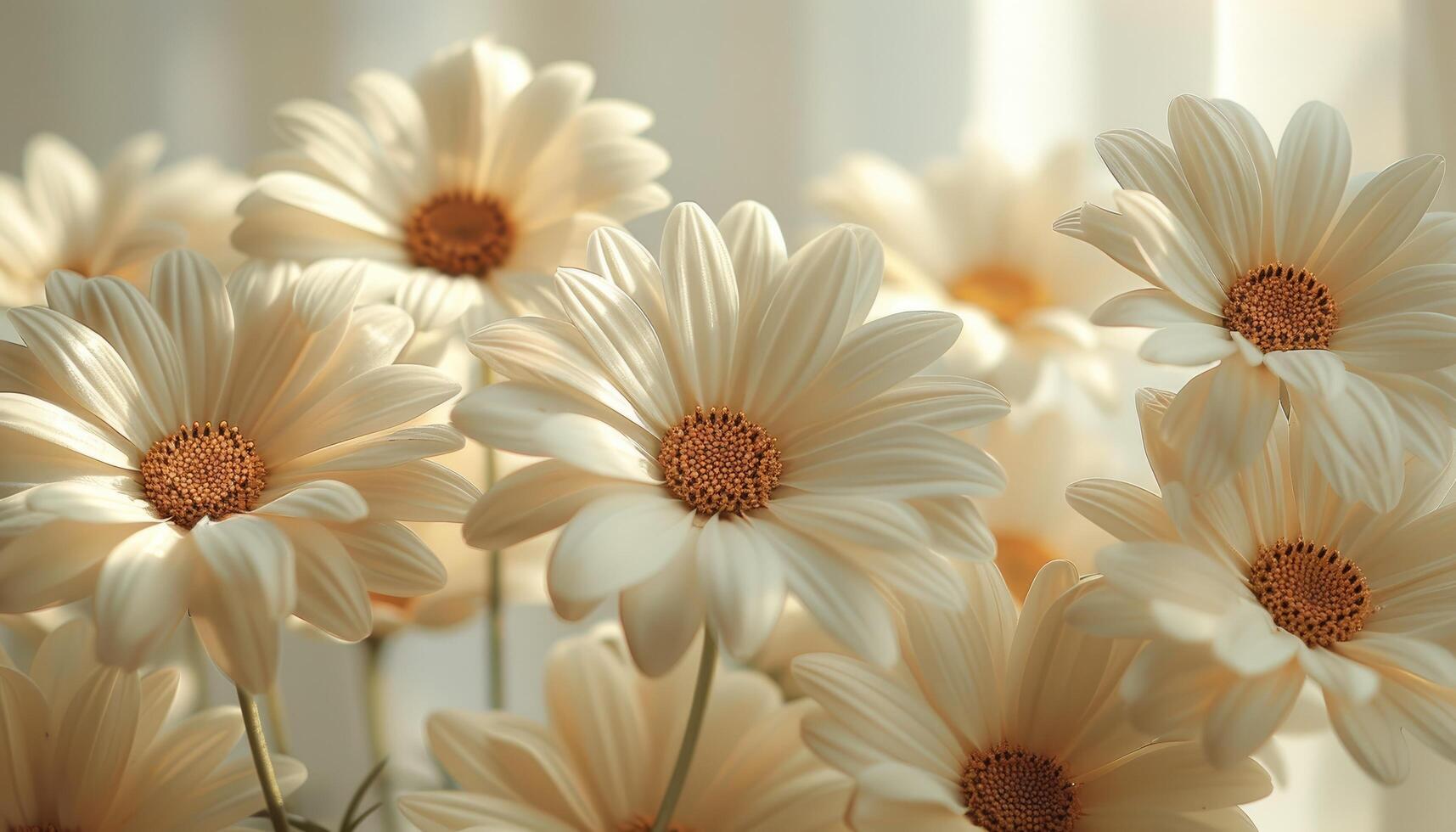 Creamy White Daisies in Soft Sunlight Bouquet photo