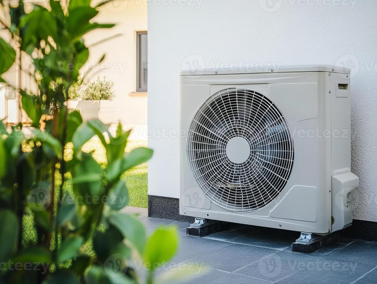 Discover the many benefits of an efficient outdoor heat pump, specifically designed to provide comfortable indoor temperatures while also maximizing energy savings and promoting ecofriendliness photo