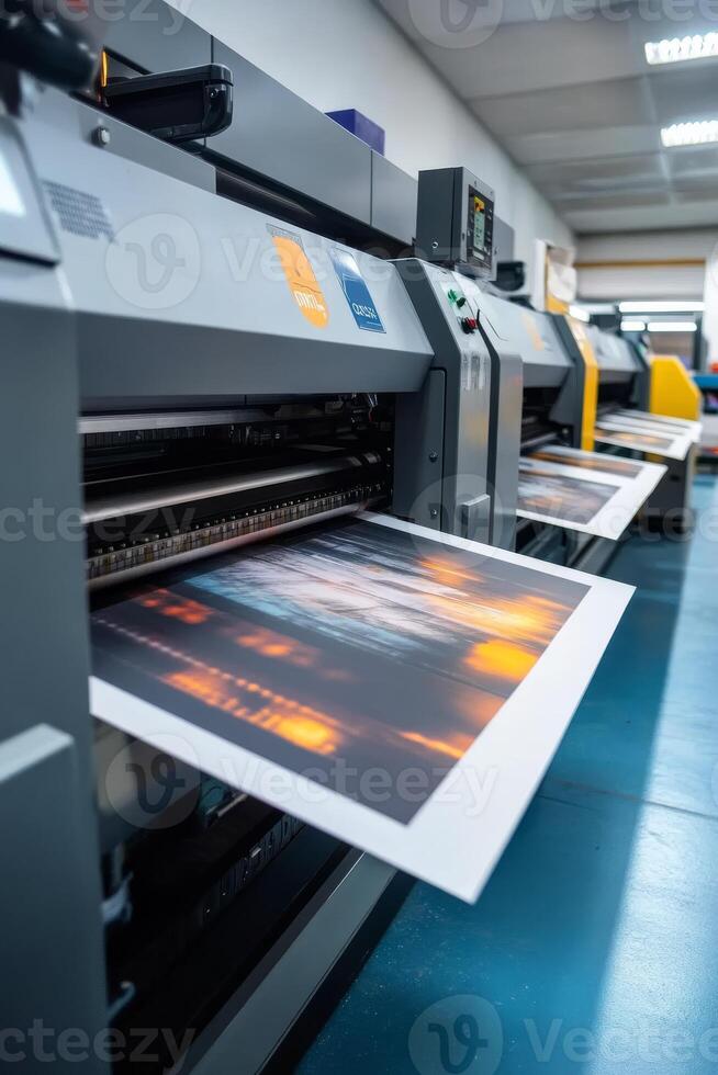 Vibrant and highquality images are meticulously printed using advanced technology in a dynamic and innovative printing shop, ensuring the utmost excellence in every single print that we produce photo