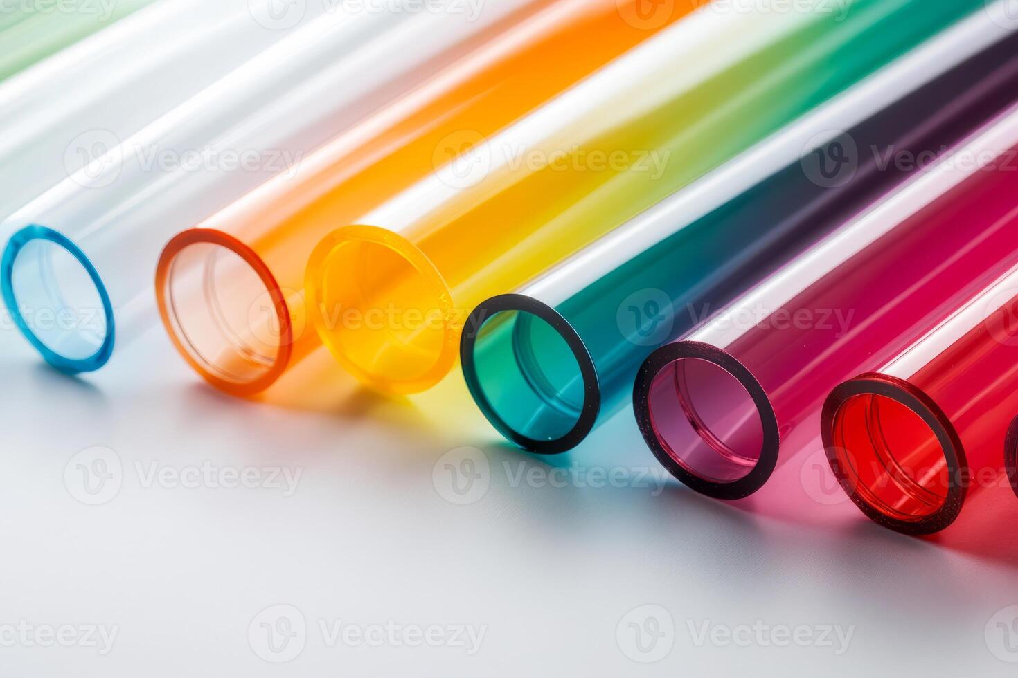 These vibrant and colorful polymethyl methacrylate tubes are absolutely perfect for a wide variety of creative designs and visual projects that truly inspire both innovation and imagination photo
