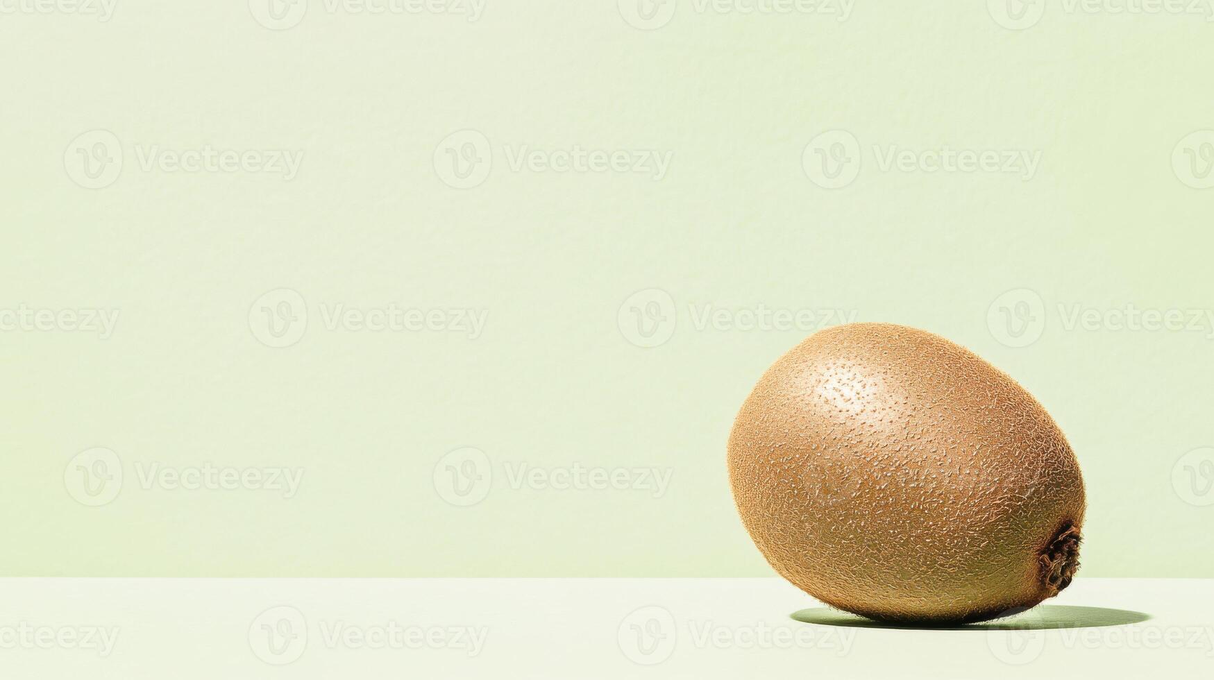 Fresh kiwi on a light green background creating a vibrant, minimalist aesthetic for food photography photo