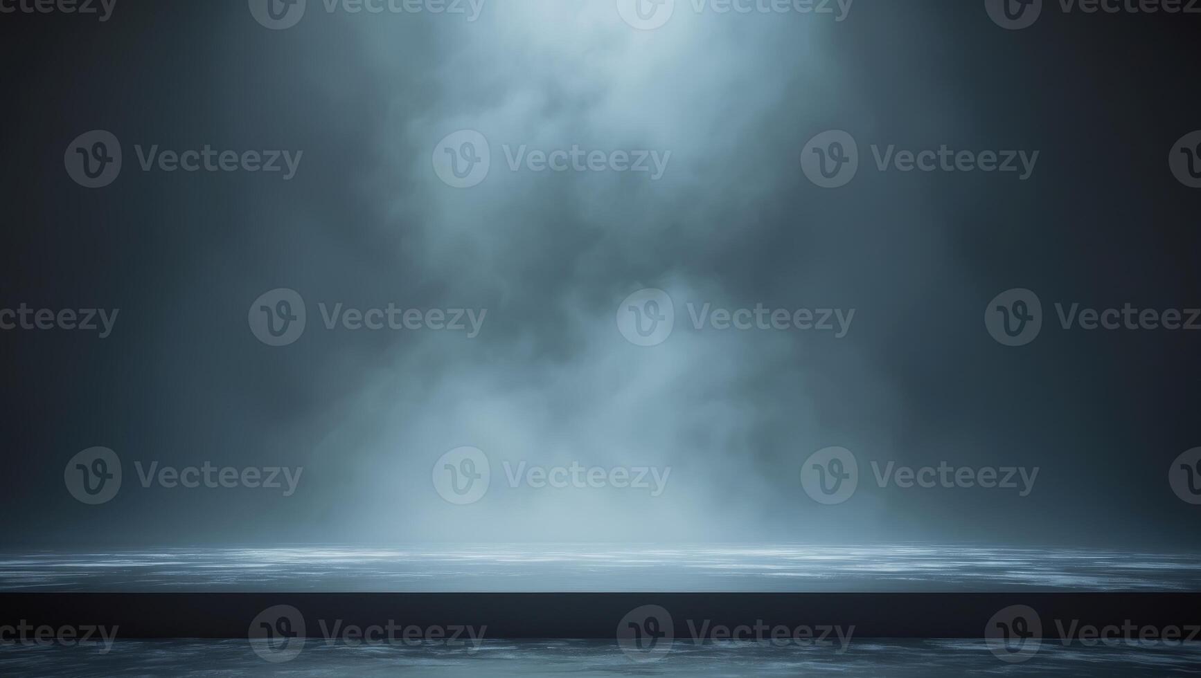 Mystical foggy light on dark abstract empty stage.Mystical foggy light on dark abstract empty stage. photo