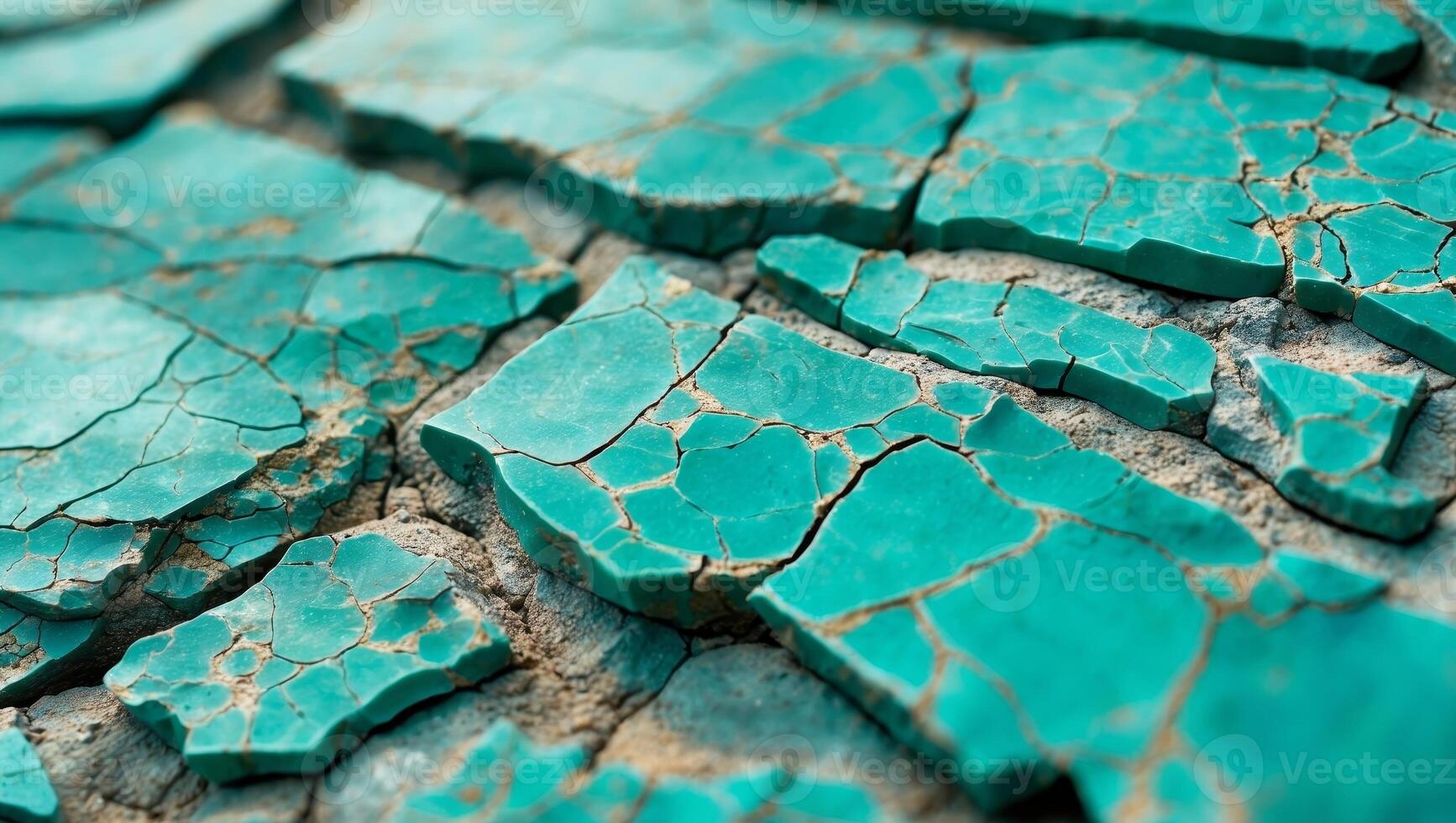 Textured turquoise stone surface with cracked and weathered layers.Textured turquoise stone surface with cracked and weathered layers. photo