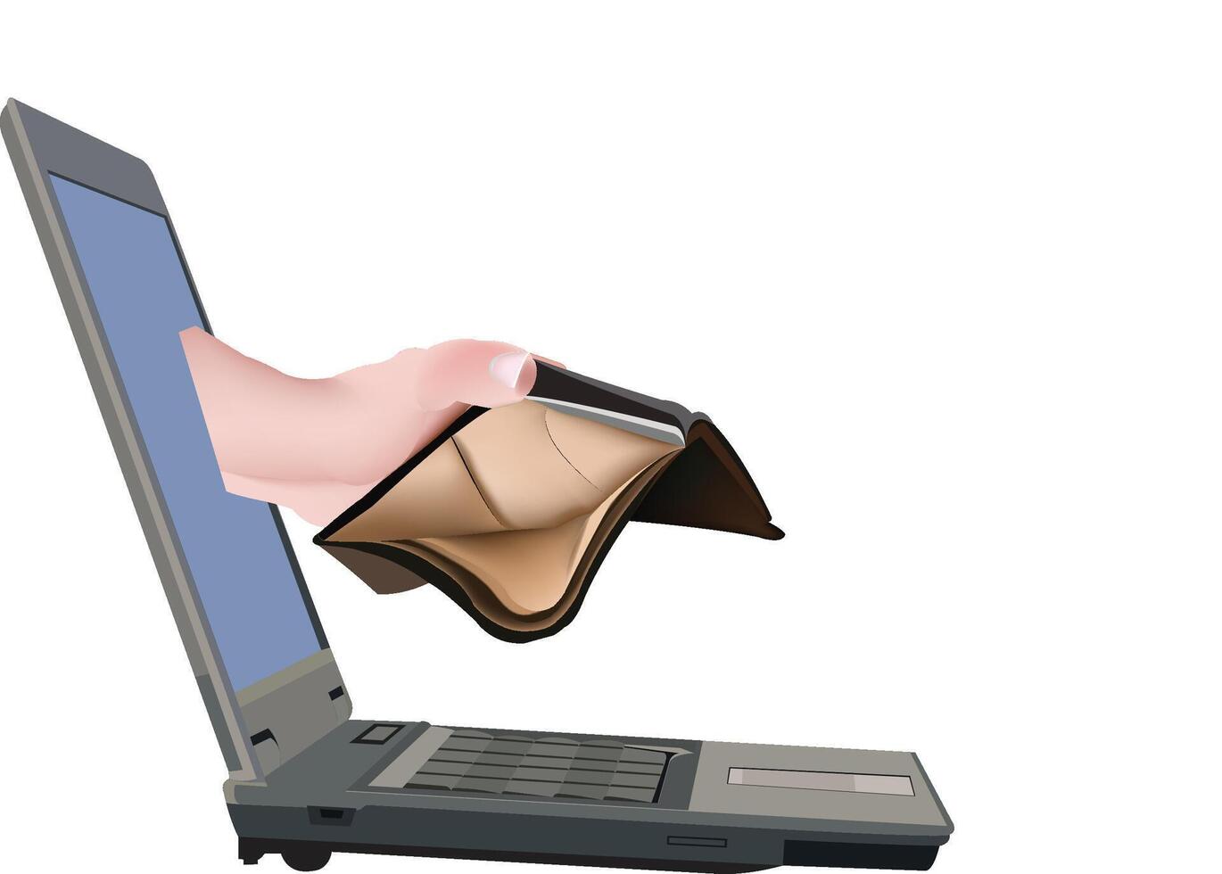 computer apply for loan vector