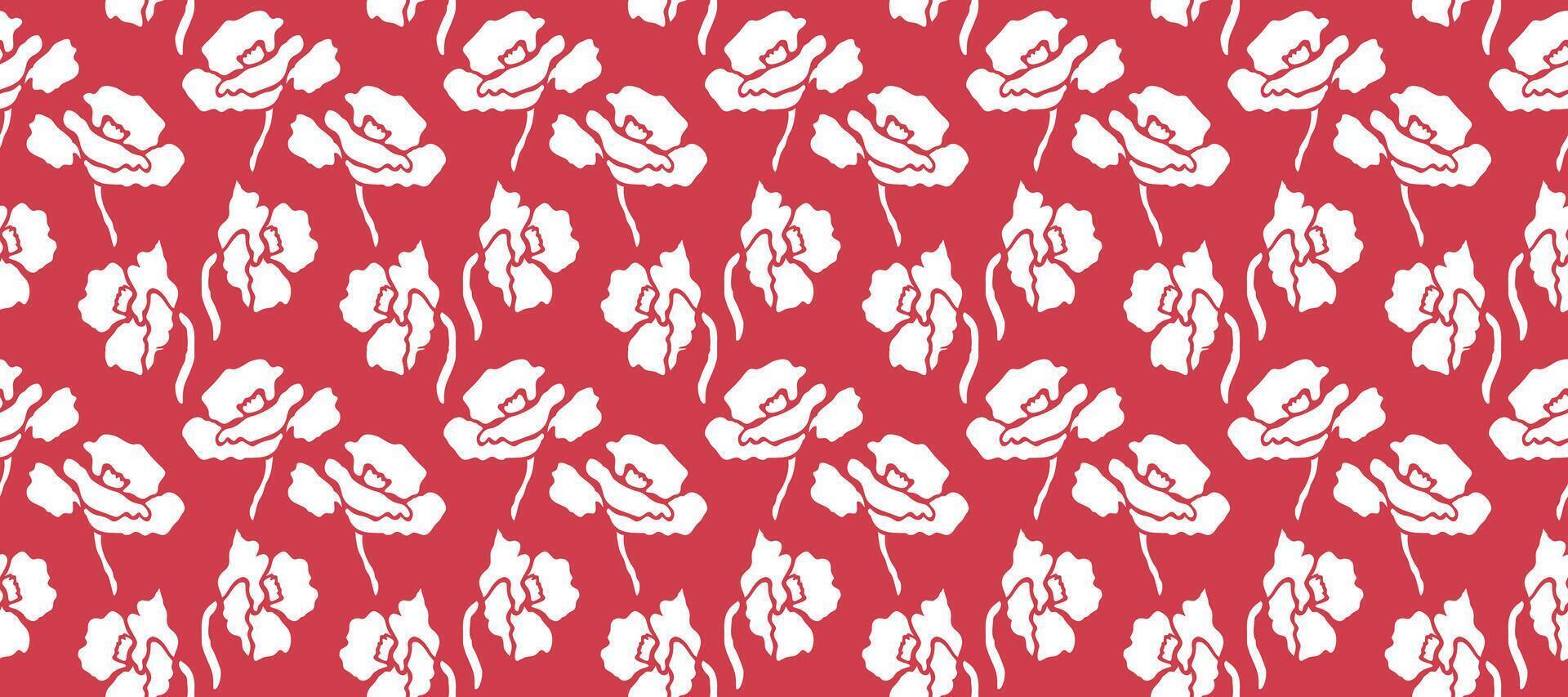 Exotic hand drawn flowers print, seamless patterns with floral and leopard for fabric, textiles, clothing, poster, cover, banner, wall art, home decor, abstract backgrounds vector