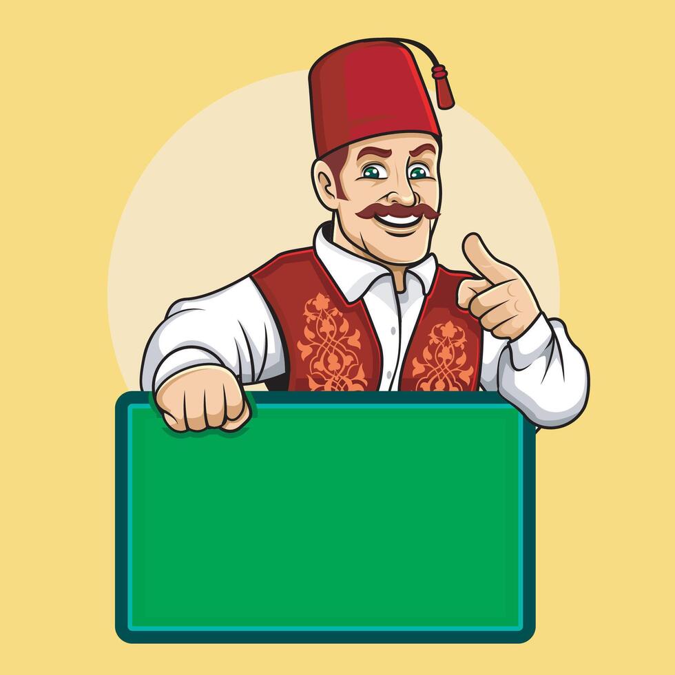 Turkish Food Restaurant Counter vector