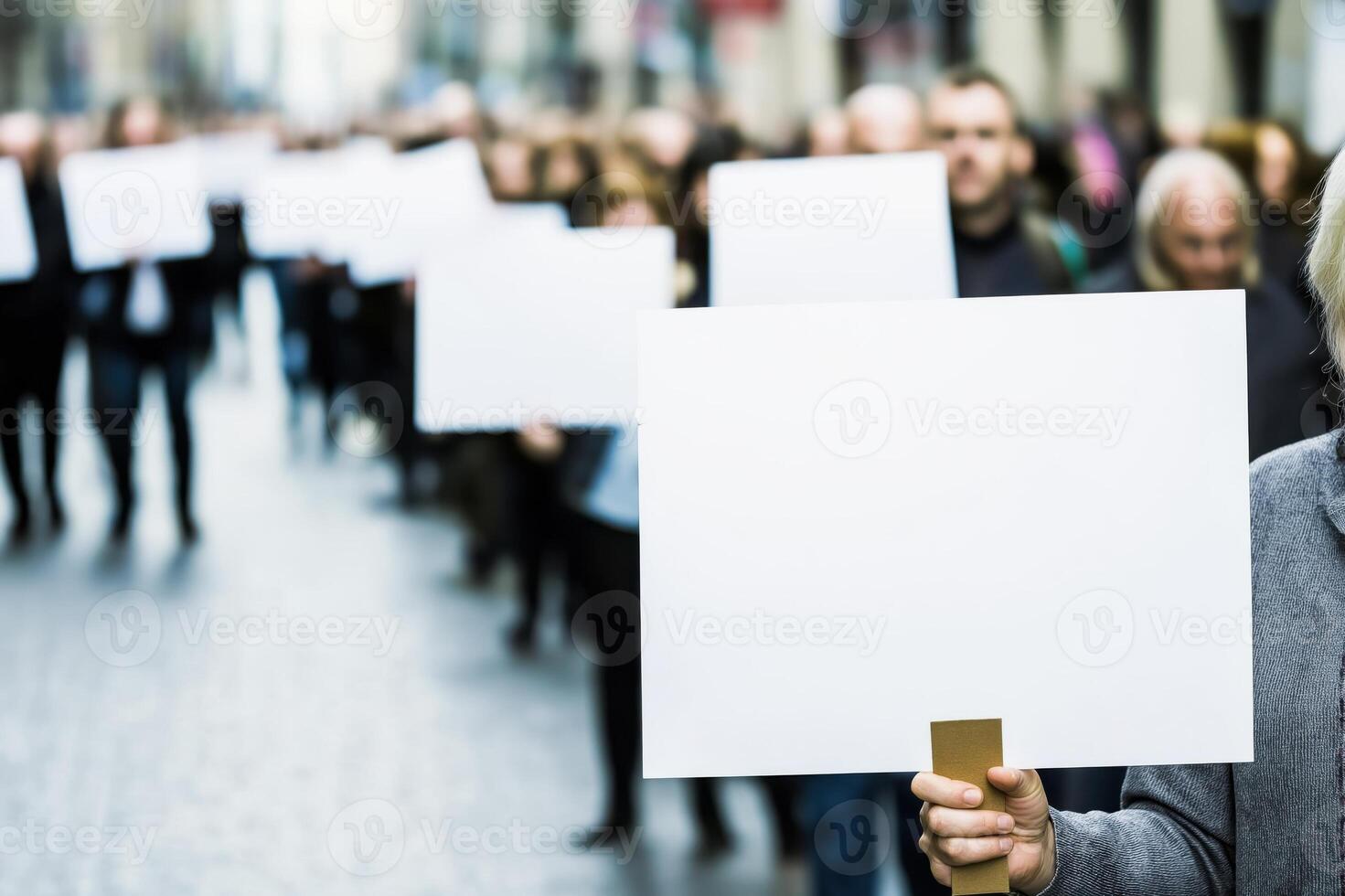 Crowd of protesters march in city street holding banners during an LGBTQ rights rally against homophobia laws photo