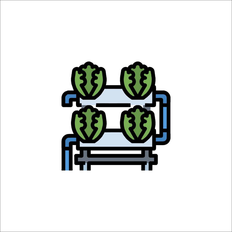 A green plant on a shelf with a water tank vector
