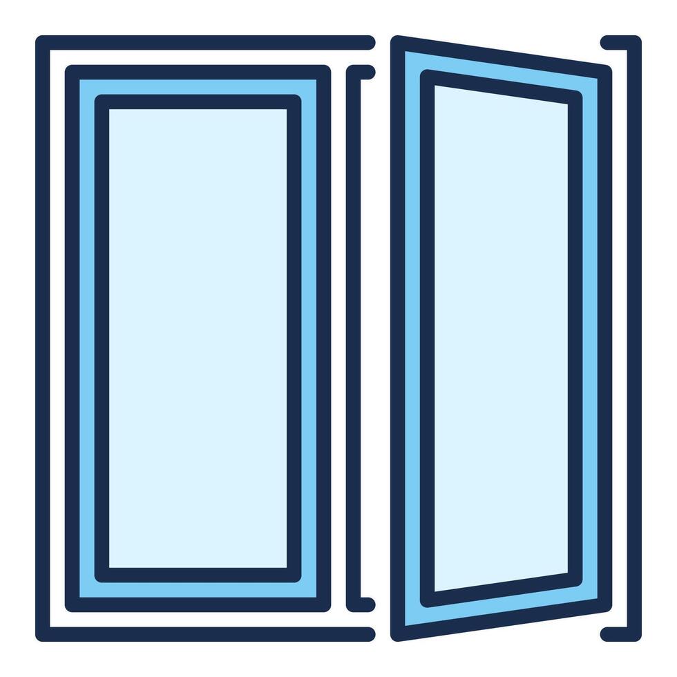 Plastic Window colored icon or sign vector