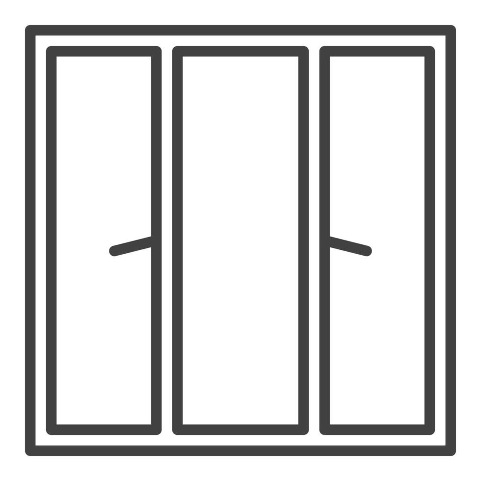 Home Closed Window line icon or symbol vector