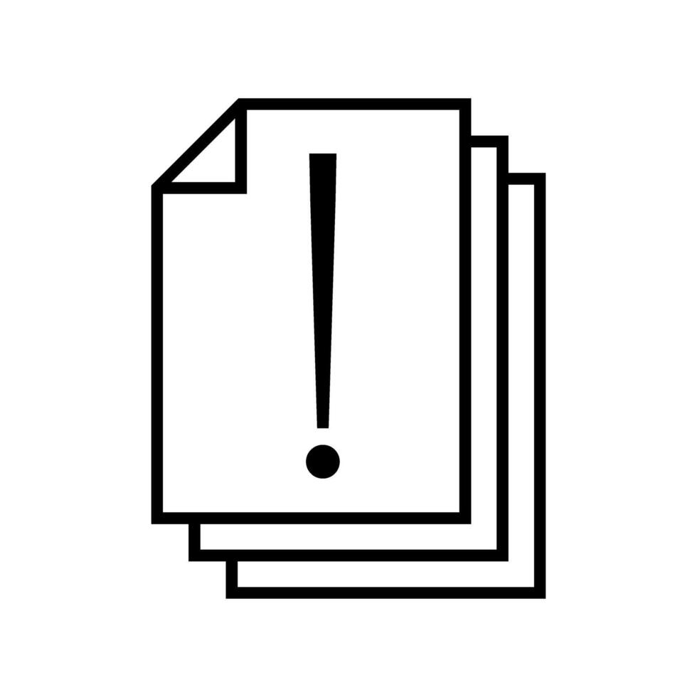 Exclamation icon. Attention illustration sign. Hazard warning symbol. vector