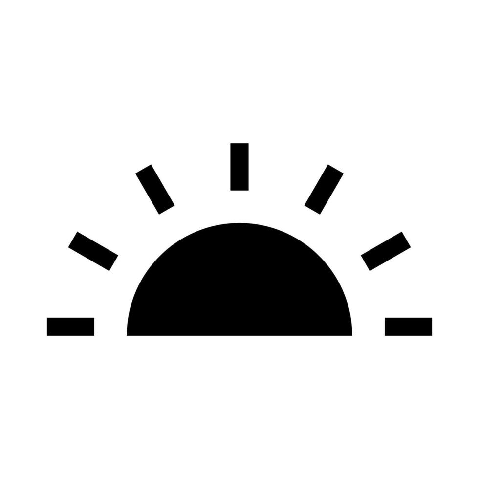 Sunrise icon design template on white background. Can be used for web and mobile vector