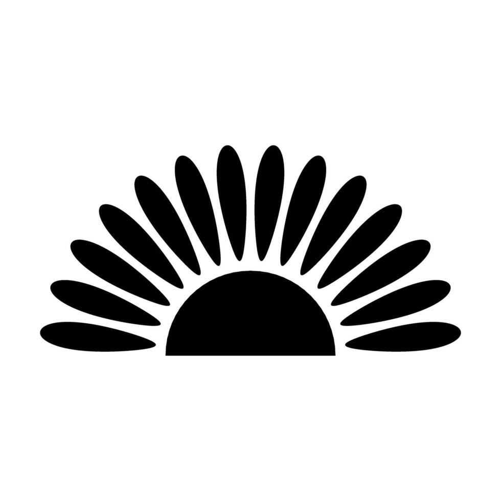 Sun icon isolated on white background for your web and mobile app design, Sun logo concept vector