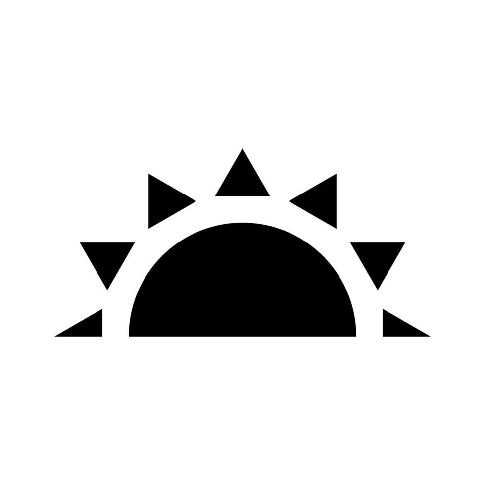 Sun icon, illustration. Flat design style eps 10. vector