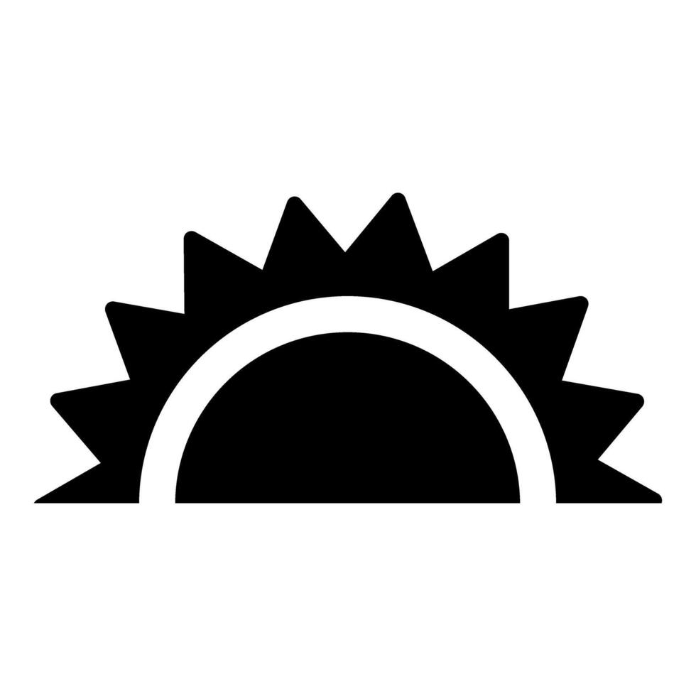 Sun icon. Simple illustration of sun icon for web design isolated on white background vector