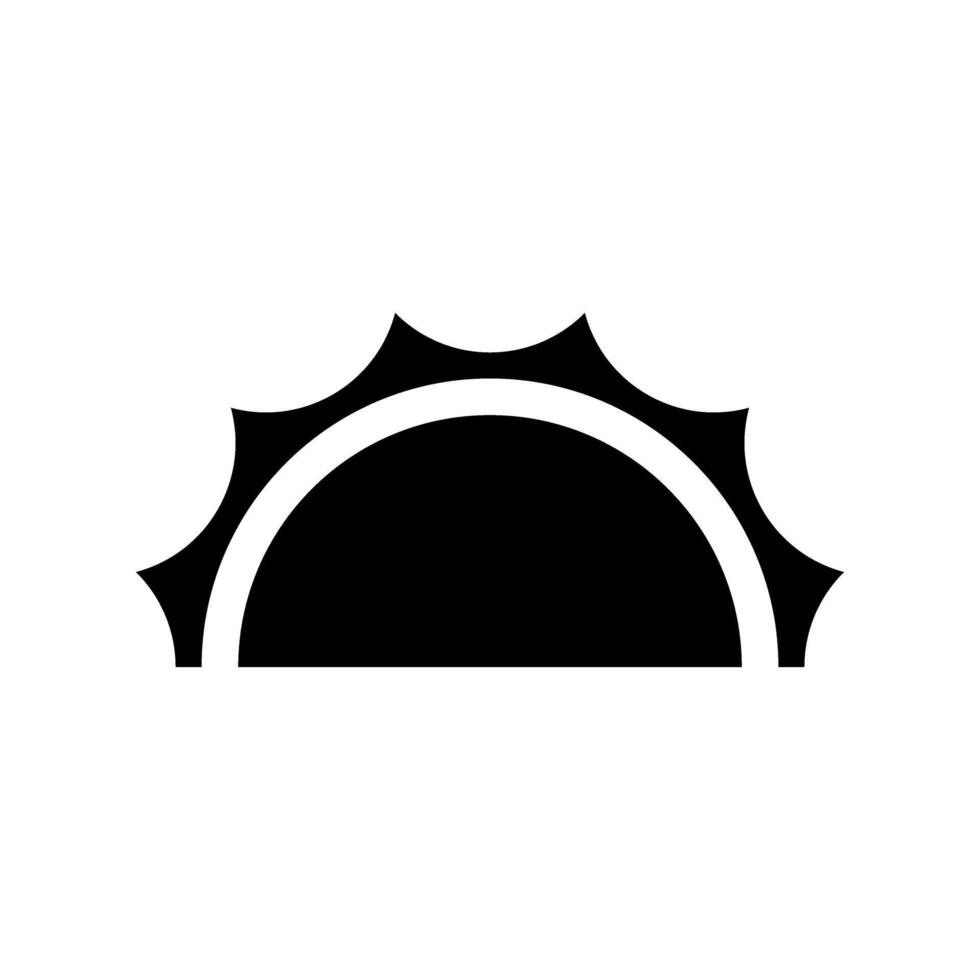 Sun icon, illustration. Flat design style, EPS 10. vector