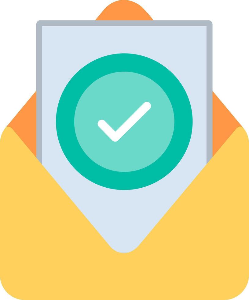 Approve Illustration Flat Design vector