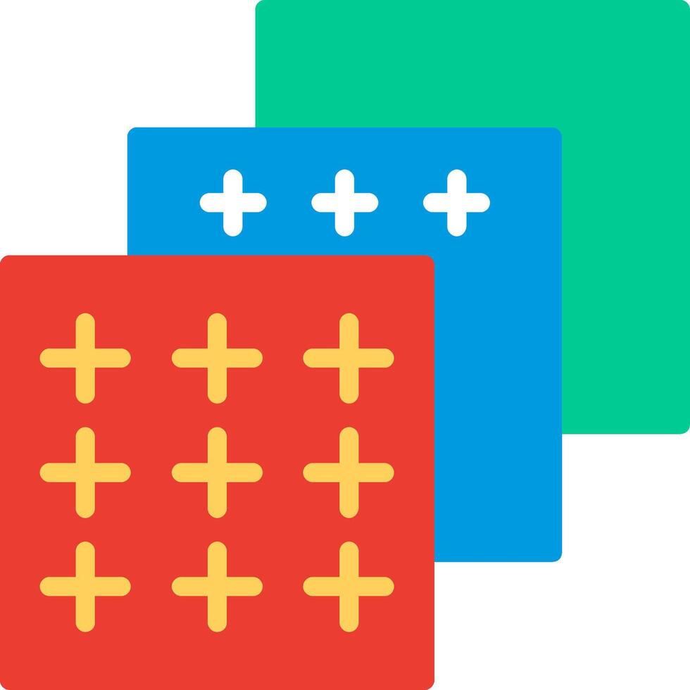Layers Illustration Flat Design vector