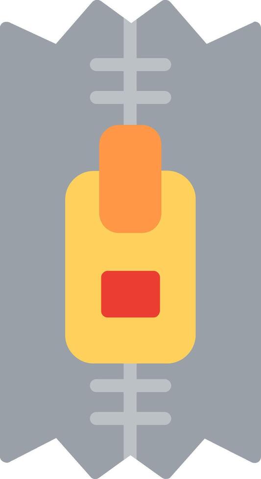 Zip Illustration Flat Design vector