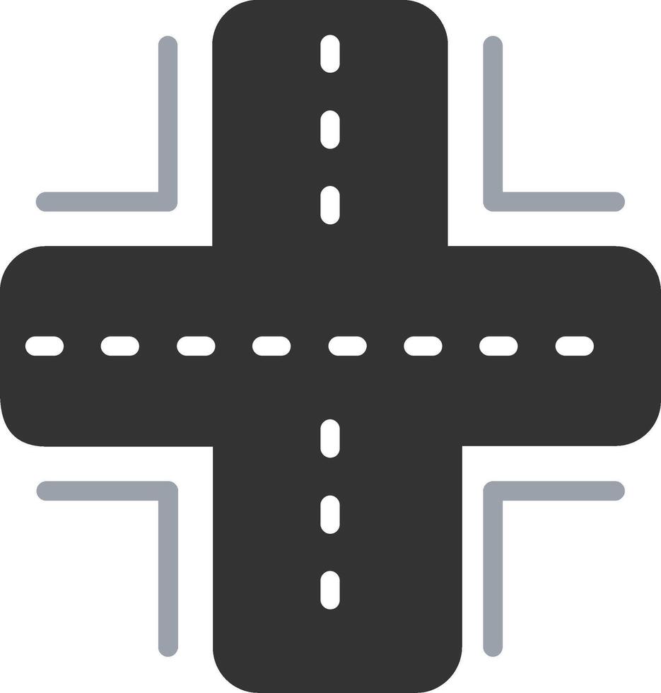 Road Illustration Flat Design vector