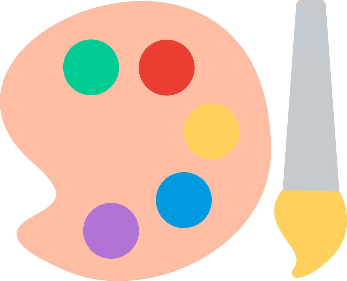 Color Palette Illustration Flat Design vector