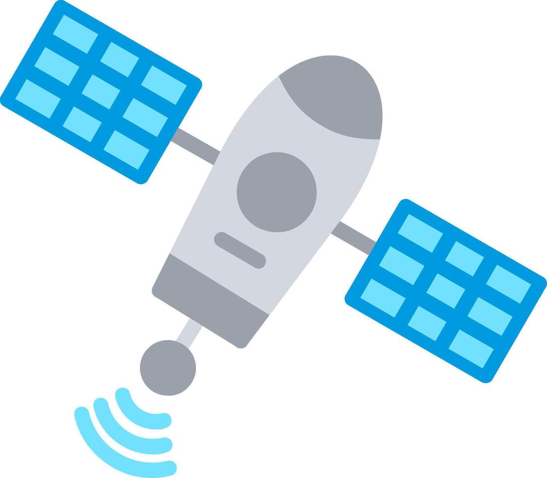 Space Station Illustration Flat Design vector