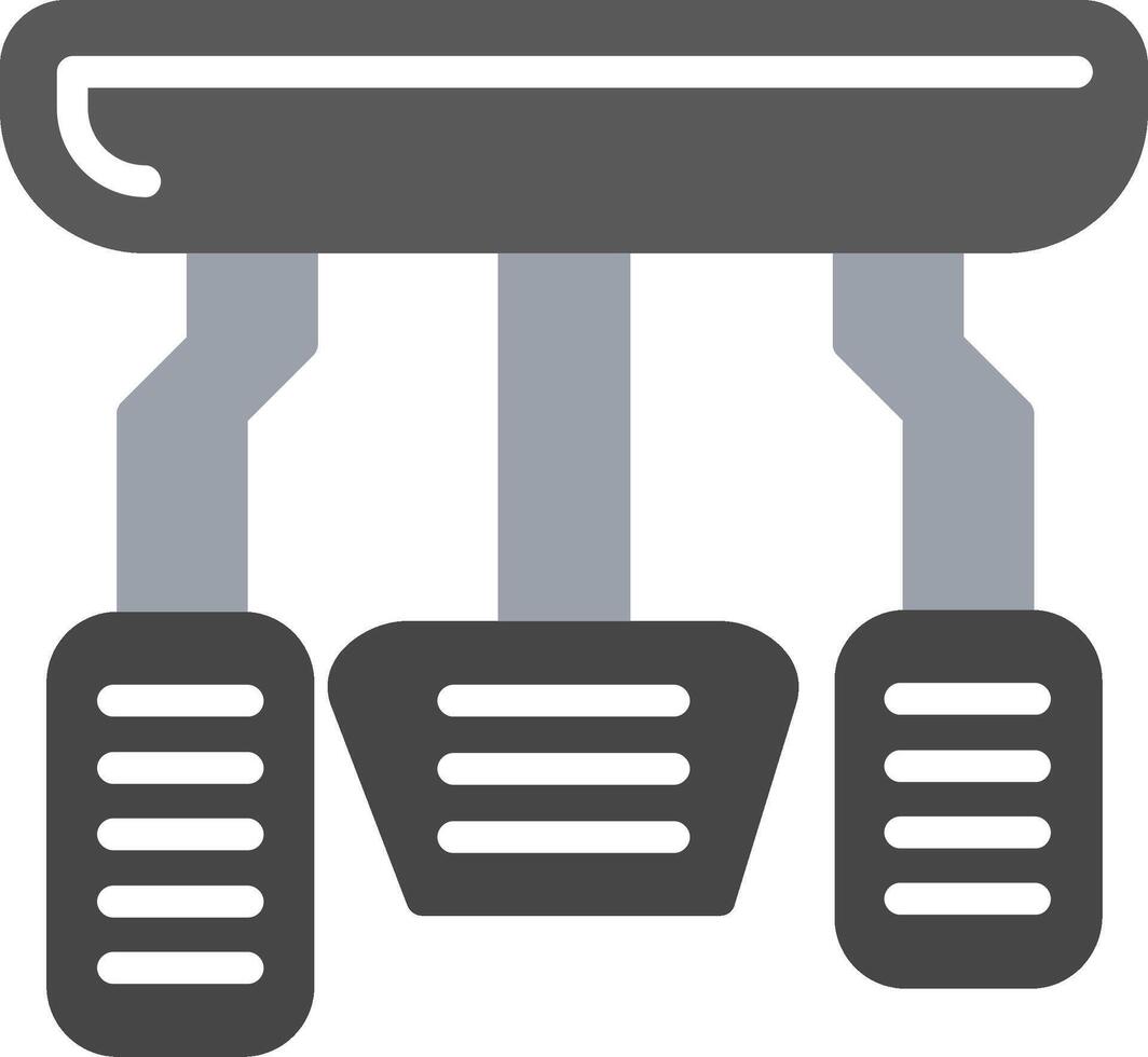 Car Pedals Illustration Flat Design vector