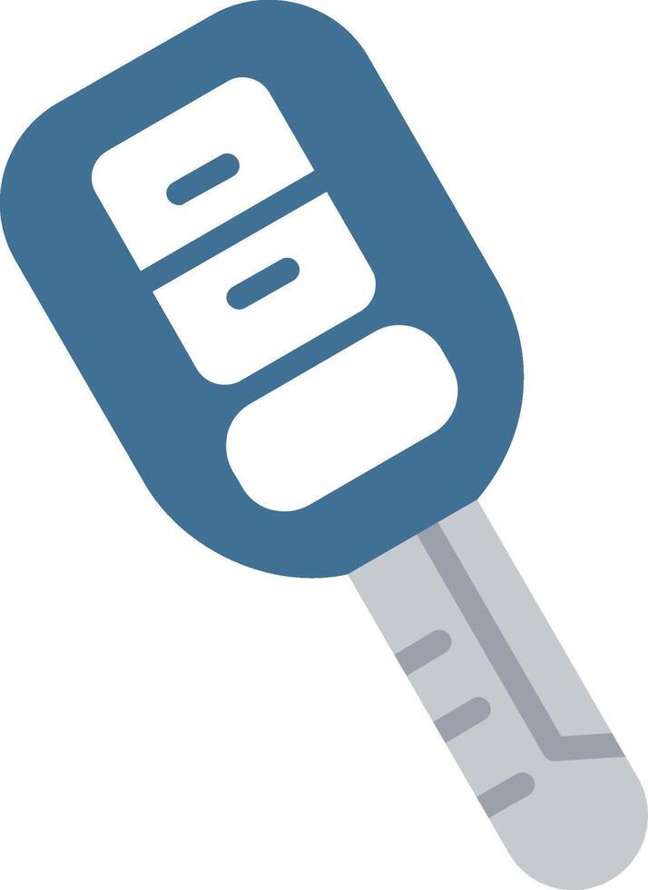 Car Key Illustration Flat Design vector