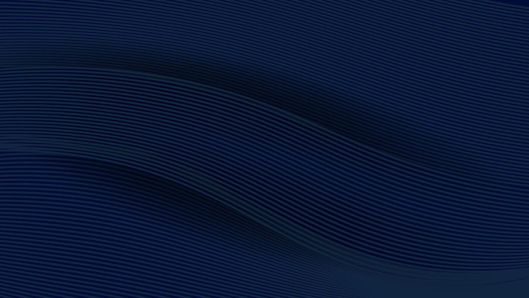 minimal abstract dark blue color wide banner with geometric stripe line art design, modern futuristic design background vector