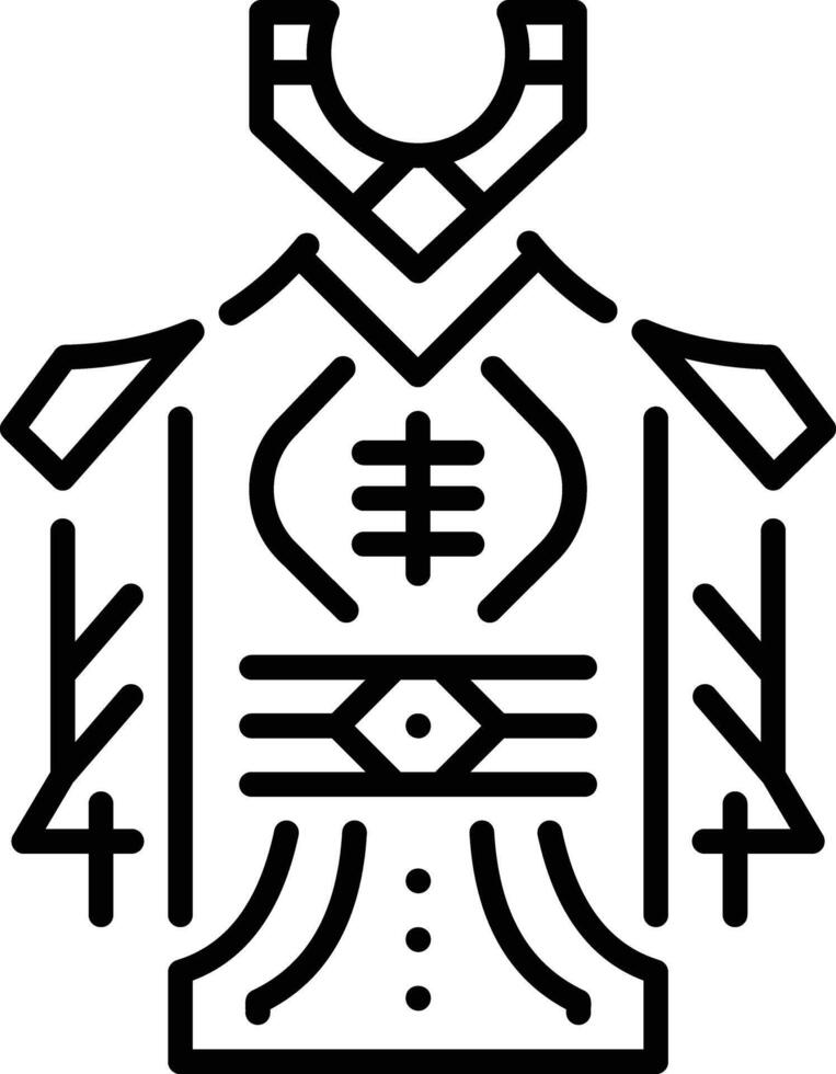 Ritual clothing icon in line style vector