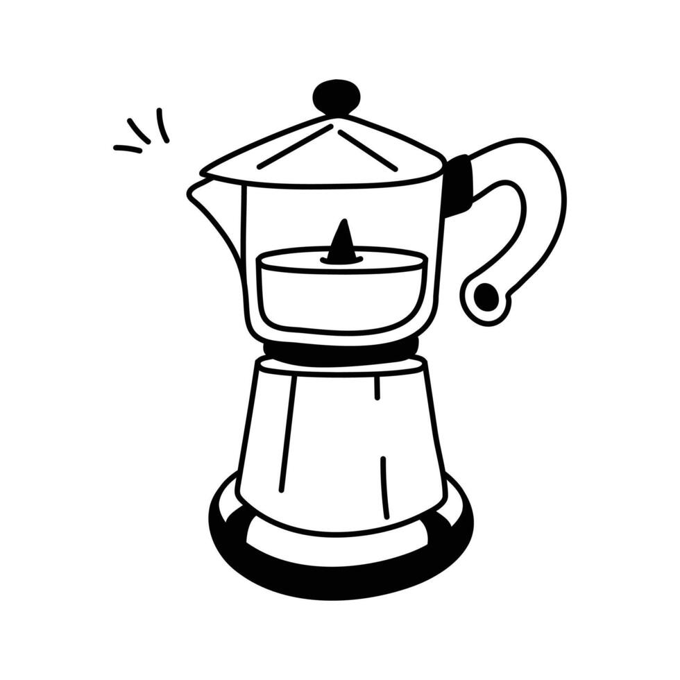Grab this amazing icon of moka pot in modern style vector