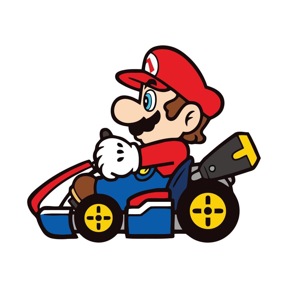 Mario Kart Graphic vector