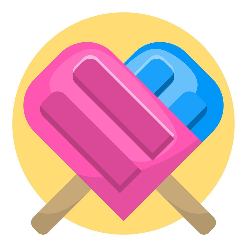 Ice Cream Icon - Delicious and Colorful Dessert Design vector