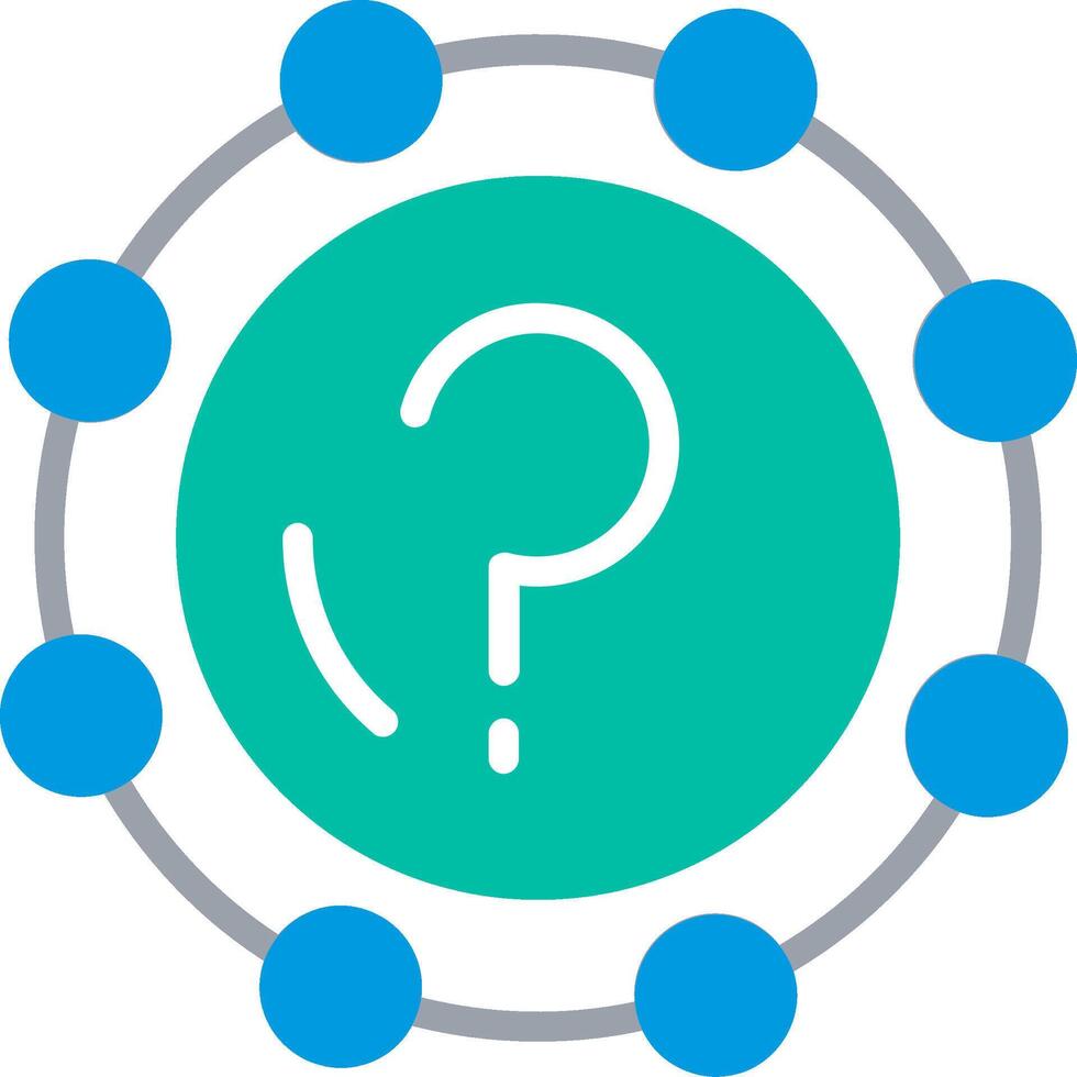 Question Mark Illustration Flat Design vector
