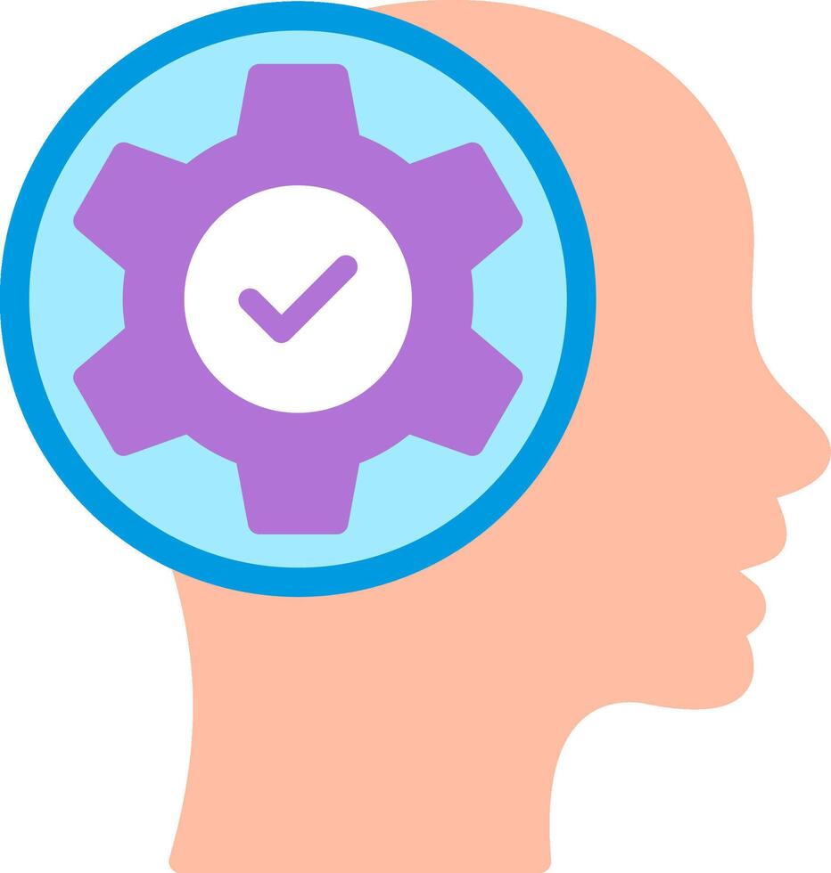 Cognitive Illustration Flat Design vector