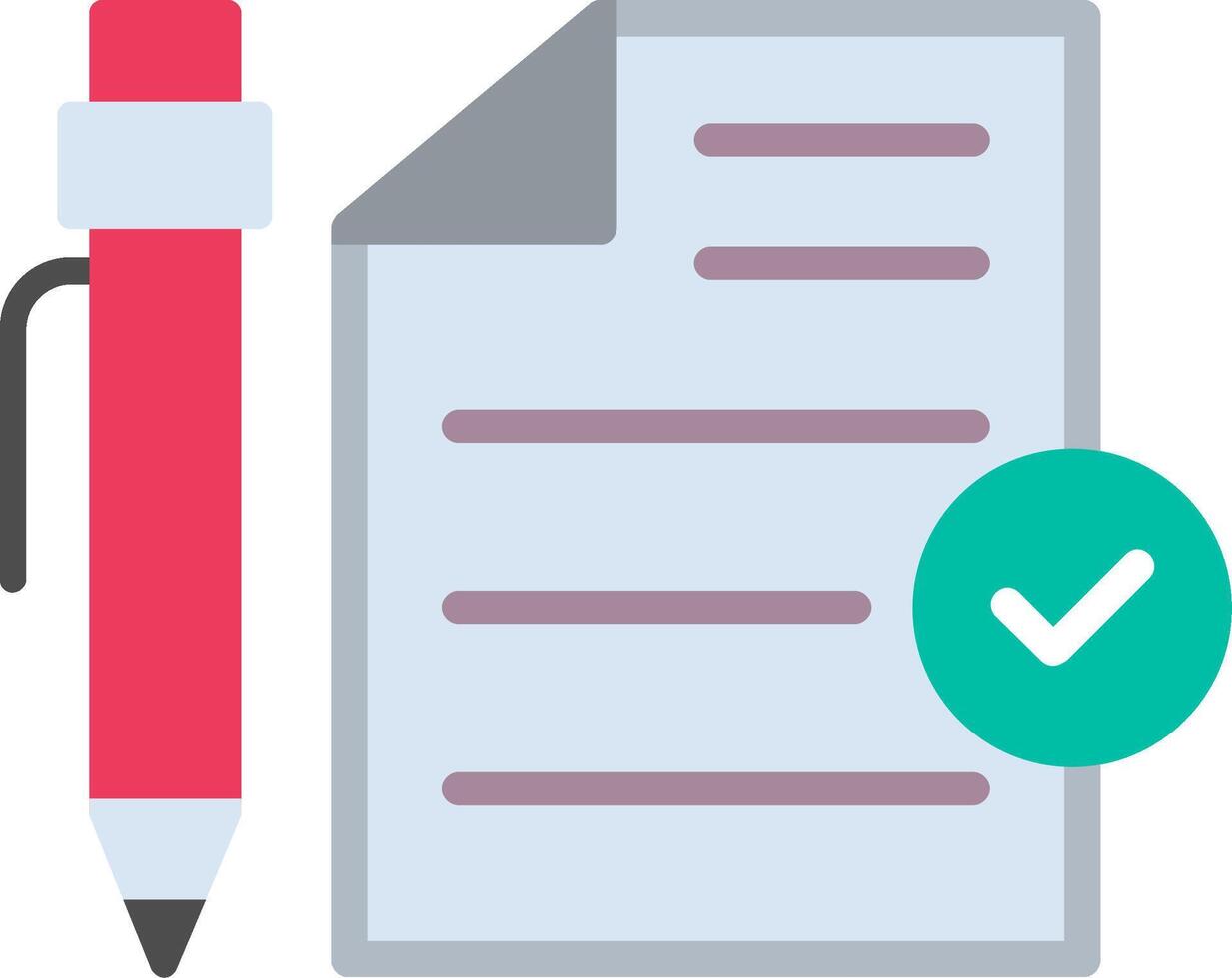 Test Illustration Flat Design vector